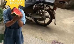 骑车遇到吃瓜,趣味横生一幕引热议