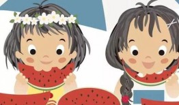 两对情侣吃瓜卡通头像,欢乐无限，卡通头像里的甜蜜瞬间